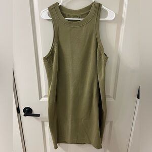 lululemon athletica Olive Green Midi Dress